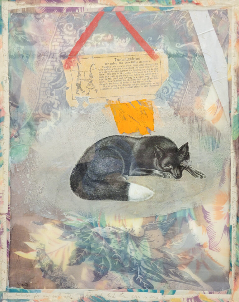 A collage featuring an image of a sleeping dog